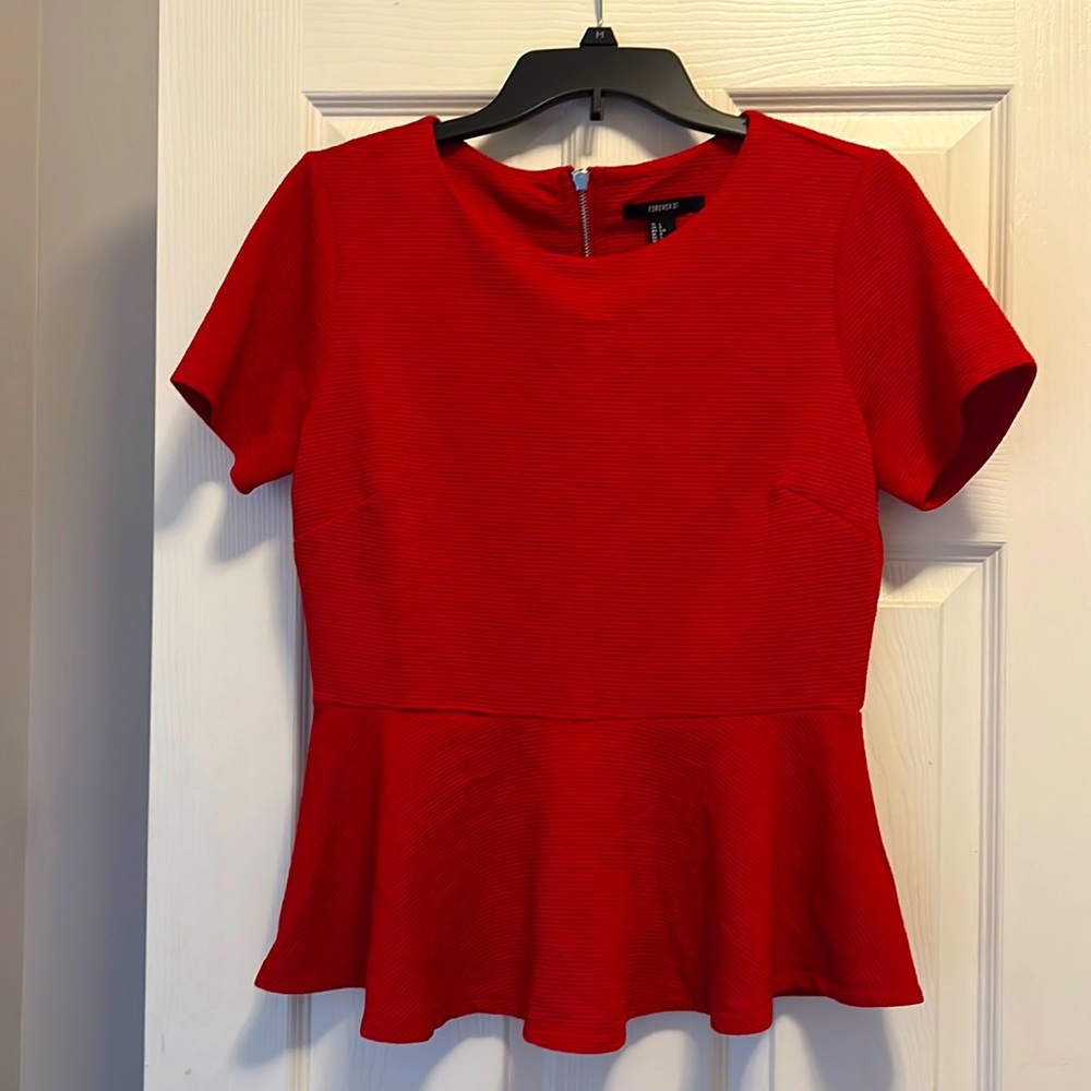 Red dressy top